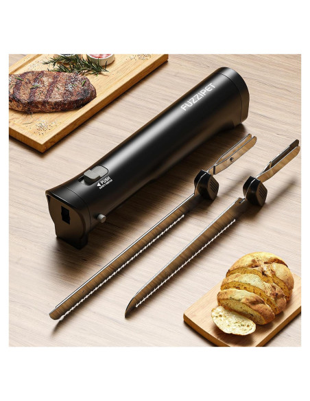 Cuchillo Eléctrico Inalámbrico Fuzzipet MHMEK001 4 Cuchillas