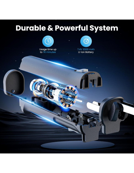 Cuchillo Eléctrico Inalámbrico Fuzzipet MHMEK001 4 Cuchillas