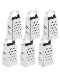 Rallador de Caja Mini Acero Inoxidable ABOOFAN 6 Piezas