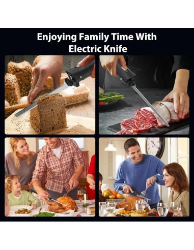 Cuchillo Eléctrico Inalámbrico Fuzzipet MHMEK001 4 Cuchillas