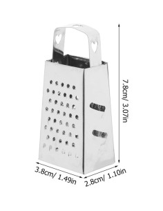 Rallador de Caja Mini Acero Inoxidable ABOOFAN 6 Piezas 2