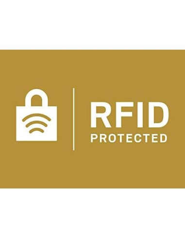 Billetera Bifold de Cuero Fossil Ingram con Bloqueo RFID - Negro