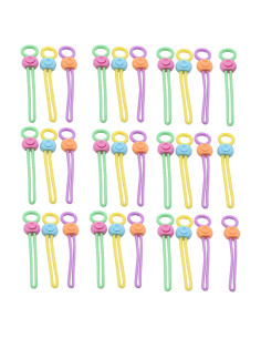 30 Clips de Sellado Coloridos YIKANGHENG 15 cm TPE