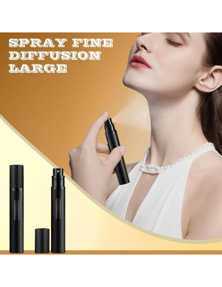 Atomizador de Perfume Refillable DIOHIO 10ml 3PCS A Prueba de Fugas