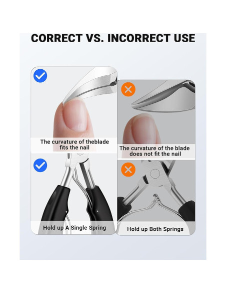 Cortauñas Profesional MERDTTES 7 Pcs para Uñas Gruesas Cortauñas Profesional MERDTTES 7 Pcs para Uñas Gruesas