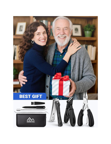 Cortauñas Profesional MERDTTES 7 Pcs para Uñas Gruesas