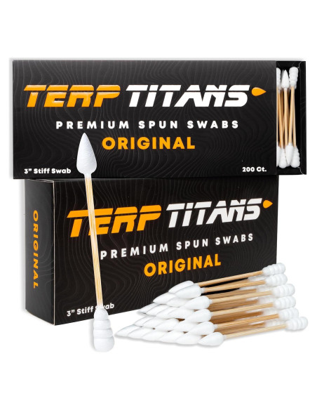 Bastones de Algodón de Bambú Terp Titans Original - 400 Unidades