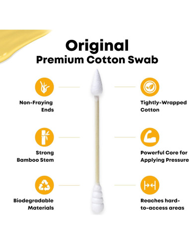 Bastones de Algodón de Bambú Terp Titans Original - 400 Unidades