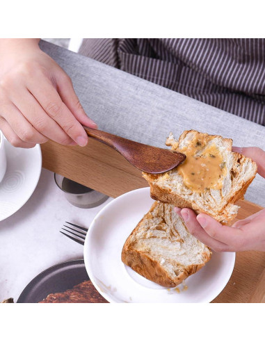 Paquete de 6 cuchillos de mantequilla Thinslimer de madera