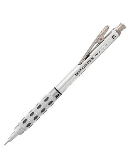 Lápiz Mecánico Pentel GraphGear 1000 0.5mm Cuerpo Negro