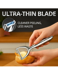 Pelador de Verduras Wonderful Cuisine PEELMATE Acero Inoxidable 2