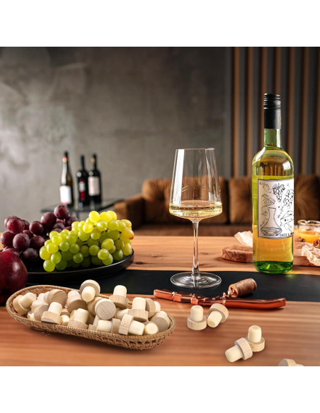 60 Tapones de Corcho en Forma de T Eorbow para Vino