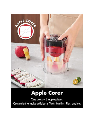 Cortador de Papas Fritas Geedel Manual con 3 Cuchillas Afiladas