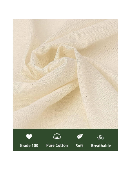 Gasa de Algodón Dynta Grado 100 8 Piezas 20x20 cm Reutilizables