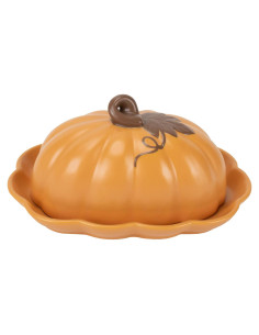 Plato de Mantequilla con Tapa Calabaza Nat & Jules 20x15cm