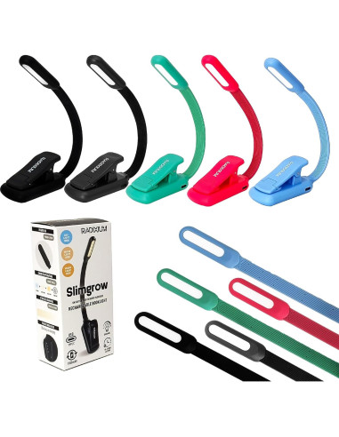 Luz de Libro Recargable Somisgarden AI4800BM 9 LEDs 50H USB-C