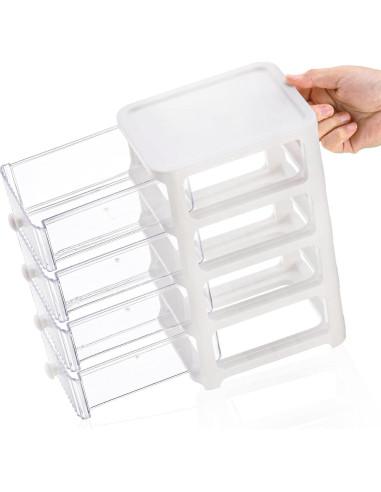 Organizador de Escritorio Eorbow 3 Paquetes 12 Cajones Plástico