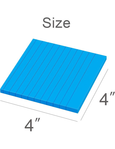 Notas Adhesivas Rayadas Kozerite 10.16x10.16cm 8 Colores