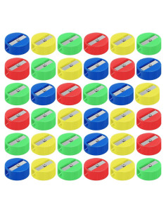 200 Sacapuntas Manuales Fainne Multicolor para Oficina y Escuela