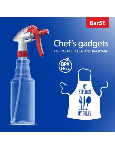 Botellas de Spray Bar5F 0.47L Ajustables Paquete de 2