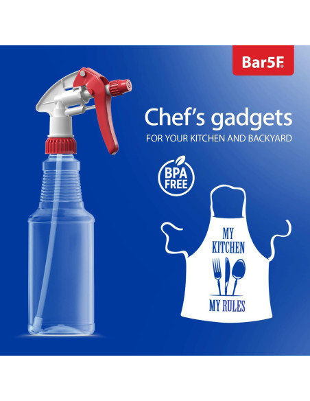Botellas de Spray Bar5F 0.47L Ajustables Paquete de 2
