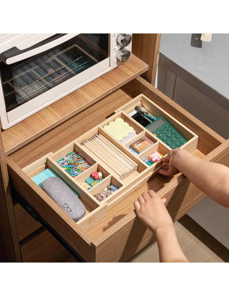 Organizador de Cajones Expandible Weysat de Bambú 30-50cm