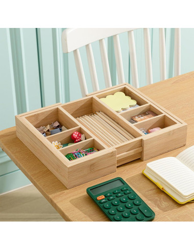 Organizador de Cajones Expandible Weysat de Bambú 30-50cm