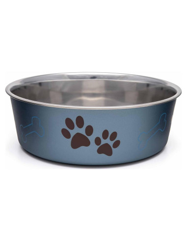 Cuenco Antideslizante para Perros y Gatos Loving Pets 17cm Arándano