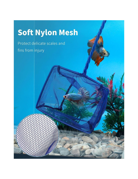 Red de Pesca Pawfly 5" con Mango de Metal y Malla de Nylon