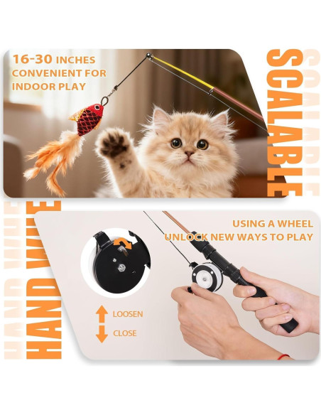 Juguete para Gatos Jieffifa con Plumas y Plata Natural Juguete para Gatos Jieffifa con Plumas y Plata Natural