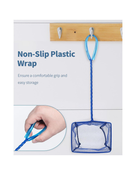 Red de Pesca Pawfly 5" con Mango de Metal y Malla de Nylon