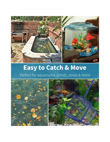 Red de Pesca Pawfly 5" con Mango de Metal y Malla de Nylon