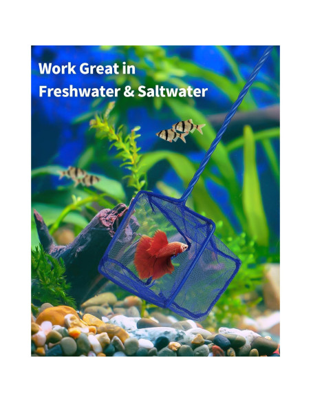 Red de Pesca Pawfly 5" con Mango de Metal y Malla de Nylon