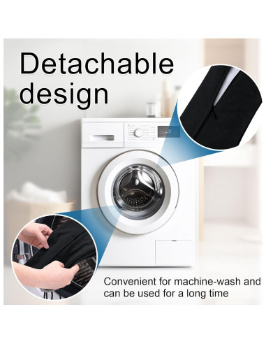 Tapón de Corrientes de Aire Hyha 91 cm Negro, Bloquea Frío y Calor