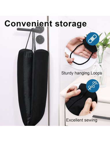 Tapón de Corrientes de Aire Hyha 91 cm Negro, Bloquea Frío y Calor