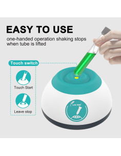 Mezclador Vortex LAB FISH VM200 4000 RPM Compacto 50ml 2