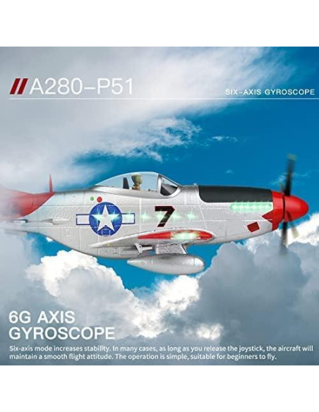 Avión RC GoolRC XK A280 2.4GHz 4 Canales con Giroscopio