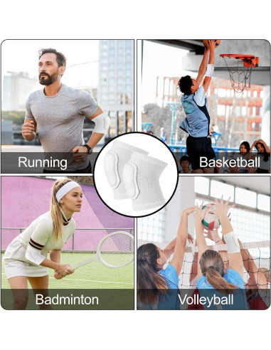 Almohadillas para Codos EupHHonycs - Soporte Acolchado Blanco