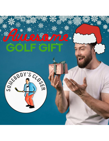 Marcador de Pelota de Golf ZEETY con Clip Magnético - Regalo Divertido