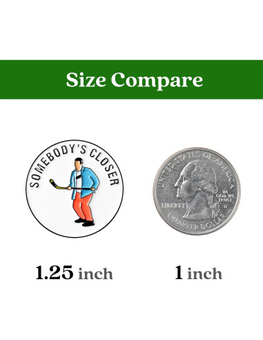 Marcador de Pelota de Golf ZEETY con Clip Magnético - Regalo Divertido