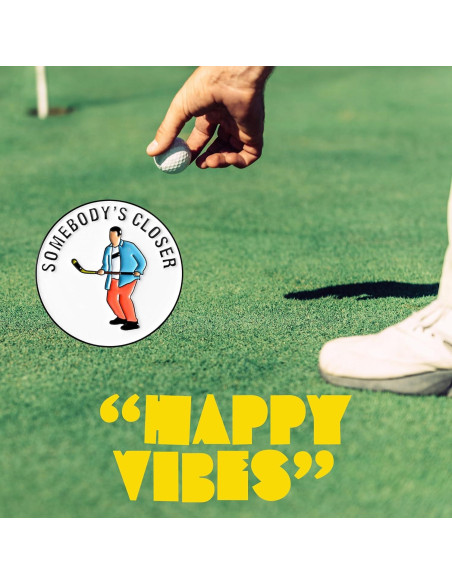 Marcador de Pelota de Golf ZEETY con Clip Magnético - Regalo Divertido