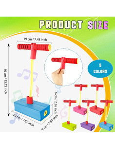 5 Piezas Palo de Salto Pogo Hoarost para Niños 20x9x6cm 2