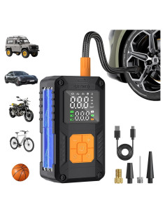 Compresor de Aire Portátil Hajomel EB03B 150 PSI Batería 10000mAh