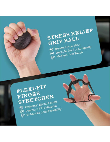 Entrenador de Fuerza de Agarre Uiuqekel Ajustable 5-100 kg