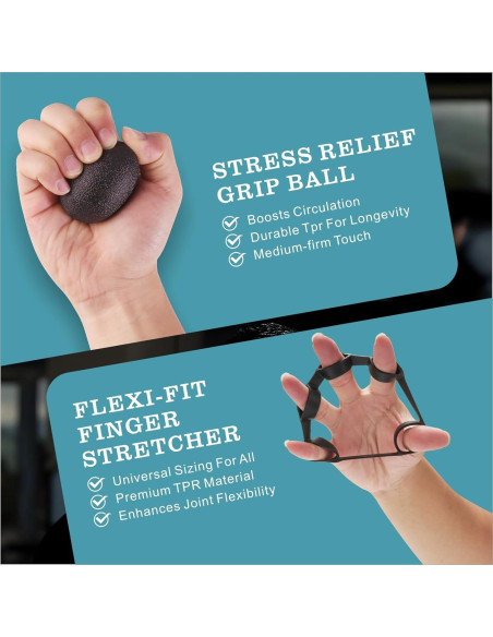 Entrenador de Fuerza de Agarre Uiuqekel Ajustable 5-100 kg