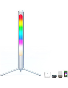 Lámpara de Mesa Inteligente LAMPAOUS TS-10 Plata Multicolor 2