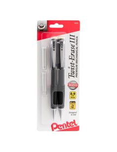 Lápices Mecánicos Pentel Twist-Erase III 0.9mm Paquete de 2
