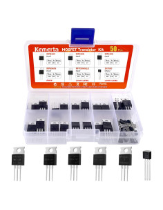 Kit de Transistores MOSFET 50 Pcs Kemerta IRFZ44N IRF530N