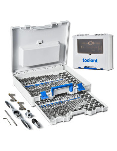 Juego de Machos y Matrices Toolant 127 Piezas SAE/Métrico