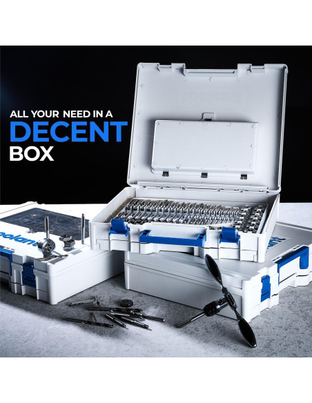 Juego de Machos y Matrices Toolant 127 Piezas SAE/Métrico